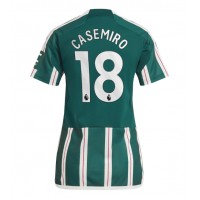 Camiseta Manchester United Casemiro #18 Visitante Equipación para mujer 2023-24 manga corta